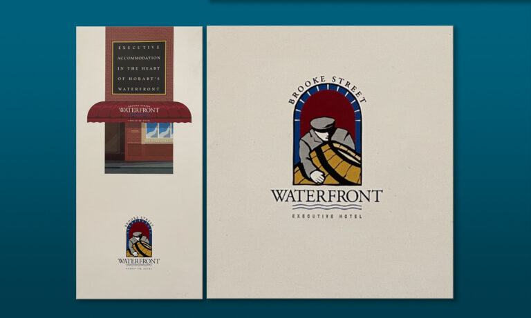 Waterfront hotel logo design