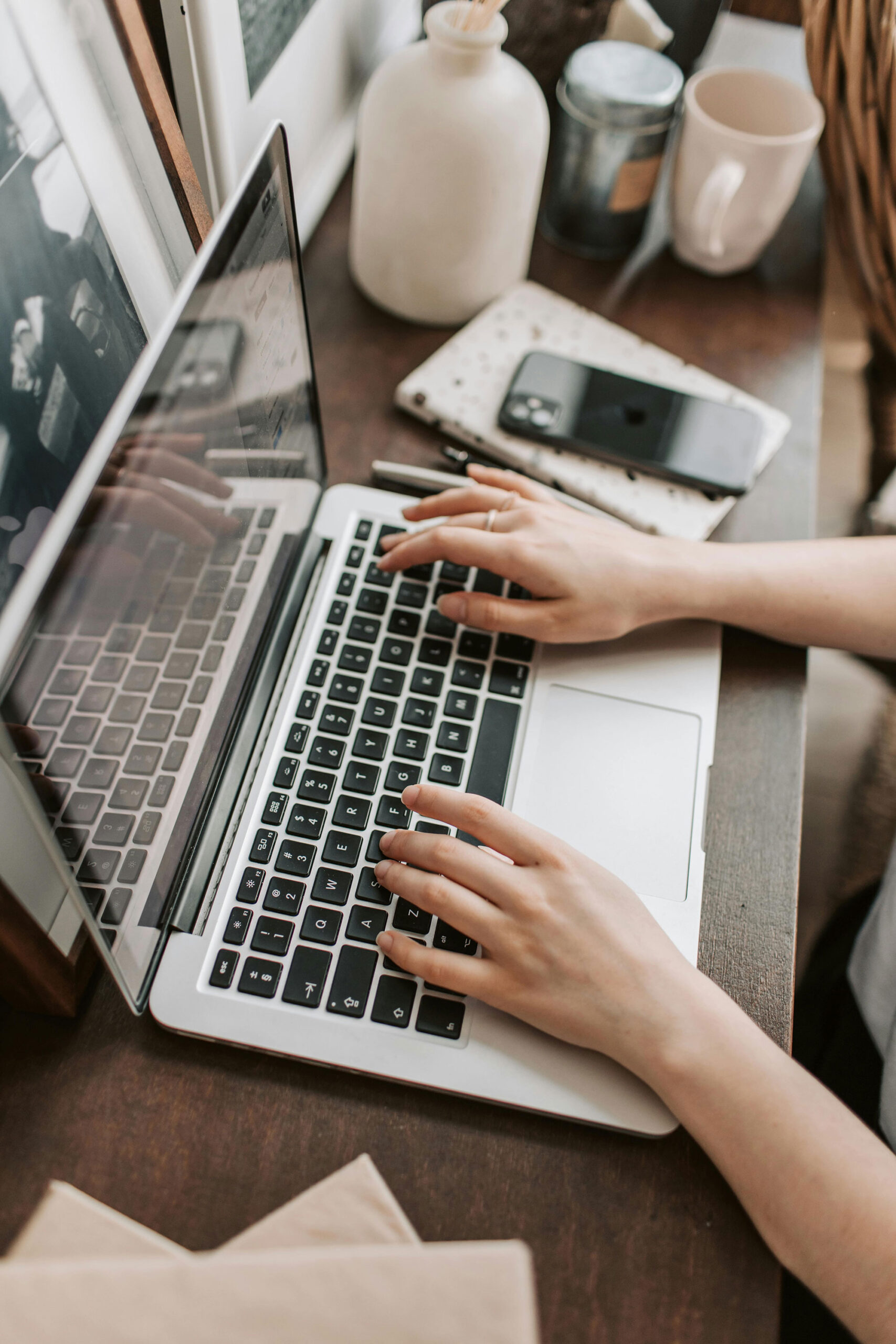 Photo by Vlada Karpovich: https://www.pexels.com/photo/crop-female-freelancer-using-laptop-at-table-at-home-4050312/